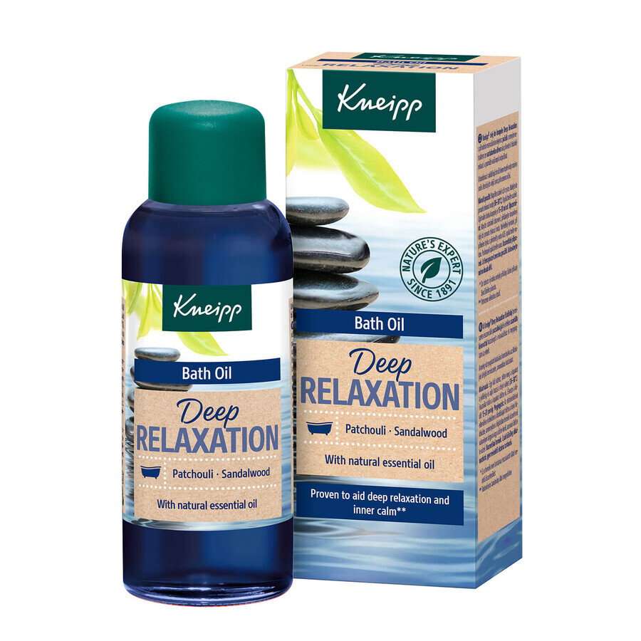 Kneipp Deep Relaxation Santal et Patchouli, huile de bain, 100 ml