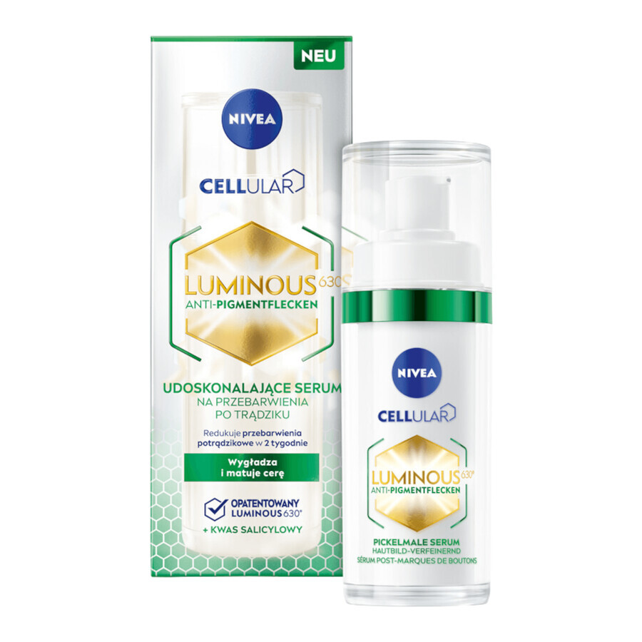 Nivea Cellular Luminous 630, refining serum for acne imperfections, 30 ml