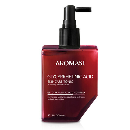 Aromase Glycyrrhetinic Acid Skincare, tónico con ácido glicirretínico para el cuero cabelludo y el cuerpo, 80 ml