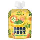 Bobo Frut Dessert en tube, pomme, banane, carotte, après 6 mois, 90 g