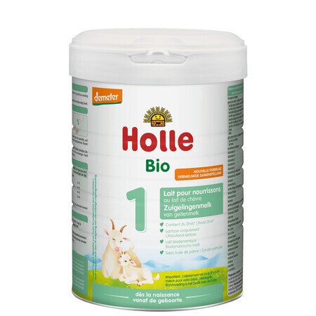 Holle Bio 1, Säuglingsmilch auf Ziegenmilchbasis, ab Geburt, 800 g