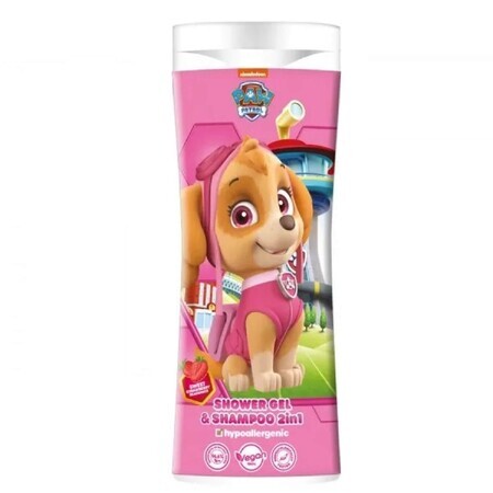 Paw Patrol, gel douche et shampooing 2-en-1, fraise, 300 ml