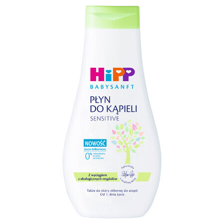 HiPP Babysanft Sensitive, lotion de bain, dès le premier jour, 350 ml