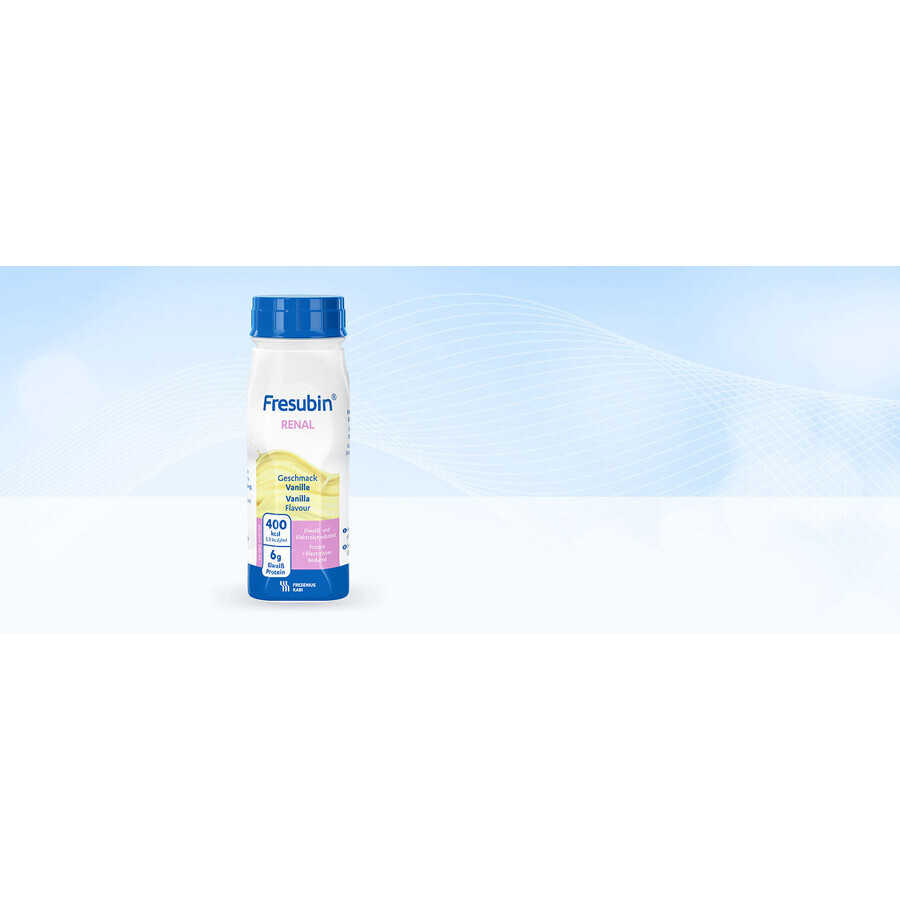 Fresubin Renal, voedingspreparaat, vanillesmaak, 4 x 200 ml