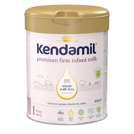 Kendamil Premium 1 DHA+, zuigelingenmelk, vanaf de geboorte, 800 g