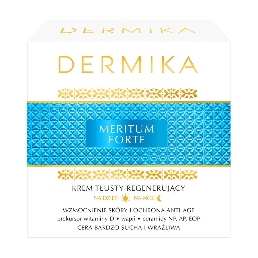 Dermika Meritum Forte, regenerating day and night cream for oily skin, 50 ml