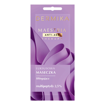 Dermika Maestria, luxe liftend masker, multipeptiden 2,5%, 7 g