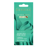 Dermika Maestria, masque luxueux pour les yeux pour réduire les rides et les cernes, bio collagène 5%, 3 x 1.5ml