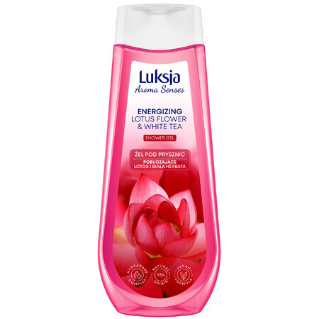 Luxja Aroma Senses Energizing, gel douche, lotus et thé blanc, 500 ml