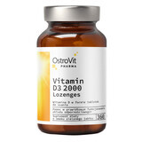 OstroVit Pharma Vitamin D3 2000 Lutschtabletten, grüner Apfelgeschmack, 360 Lutschtabletten