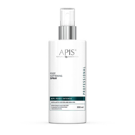 Apis Api-Podo Intense, spray adoucissant pour les pieds à l'acide lactique 10% et à l'urée 30%, 300 ml