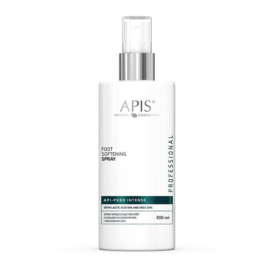 Apis Api-Podo Intense, spray adoucissant pour les pieds à l'acide lactique 10% et à l'urée 30%, 300 ml