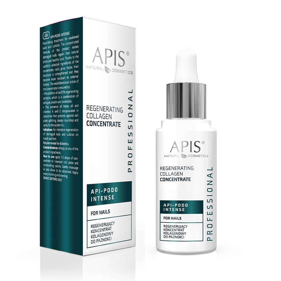 Apis Api-Podo Intense, regenerating collagen concentrate for nails, 30 ml