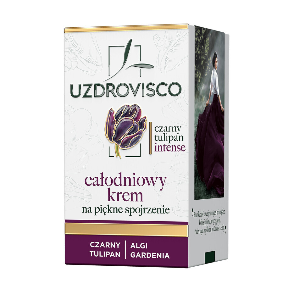 Uzdrovisco Black Tulipan Intense, crema de todo el día para unos ojos bonitos, 25 ml