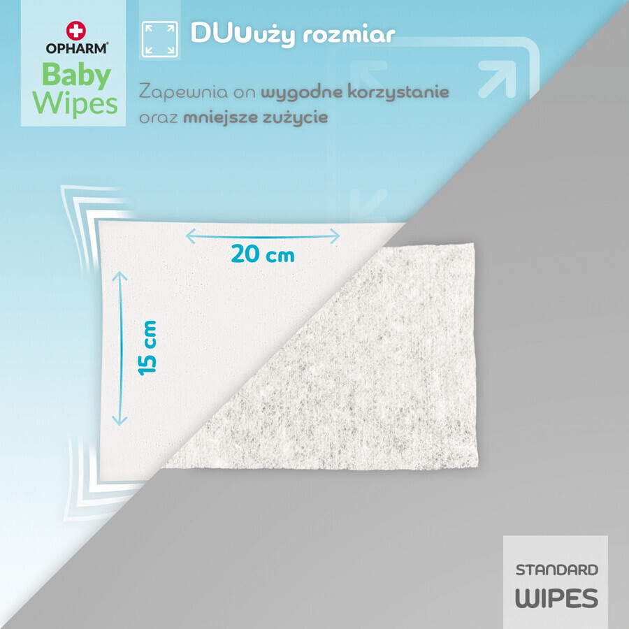 Opharm Baby Wipes set, lingettes humides, 10 x 64 pièces