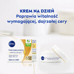 Nivea 55+, cremă de zi revitalizantă antirid SPF 15, 50 ml