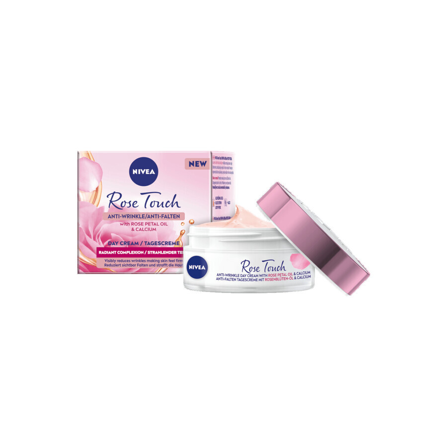 Set Nivea Rose Elegance, crema de día, 50 ml + crema de noche, 50 ml + neceser