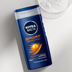 Set Nivea Men Sport Beat, antiperspirant roll-on, 48h, Ultimate Impact, 50 ml + gel de duș 3 în 1 pentru față, corp și păr, 250 ml