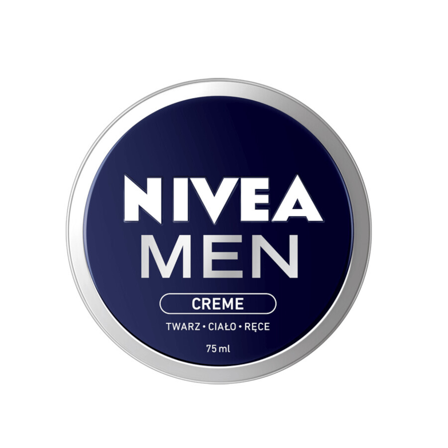 Set Nivea Men Protect &amp; Care, 3 in 1 shower gel for face, body and hair, 250 ml + antiperspirant roll-on, 48h, 50 ml + cream for face, body and hands, 75 ml