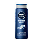 Set Nivea Men Protect &amp; Care, 3 in 1 shower gel for face, body and hair, 250 ml + antiperspirant roll-on, 48h, 50 ml + cream for face, body and hands, 75 ml