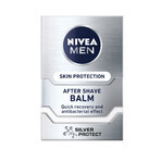 Nivea Men Silver Control kit, aftershave balm, antibacterial, 100 ml + antiperspirant roll-on, 48h, 50 ml + 3 in 1 shower gel for face, body and hair, 250 ml