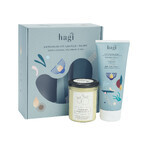 Hagi Herbal Mi Set, Körperlotion, 200 ml + Sojakerze, Spicy Orange, 215 ml