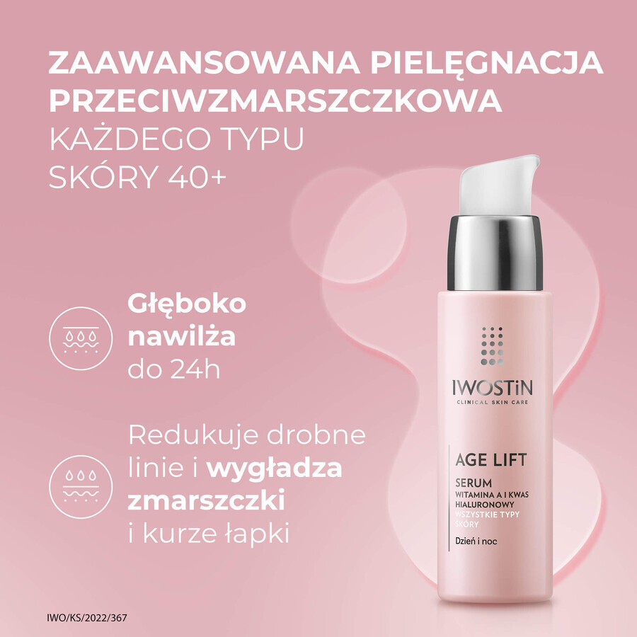 Set Iwostin Age Lift, cremă de zi, ten normal și mixt, SPF 15, 50 ml + cremă de ochi, 15 ml + ser antirid, 30 ml