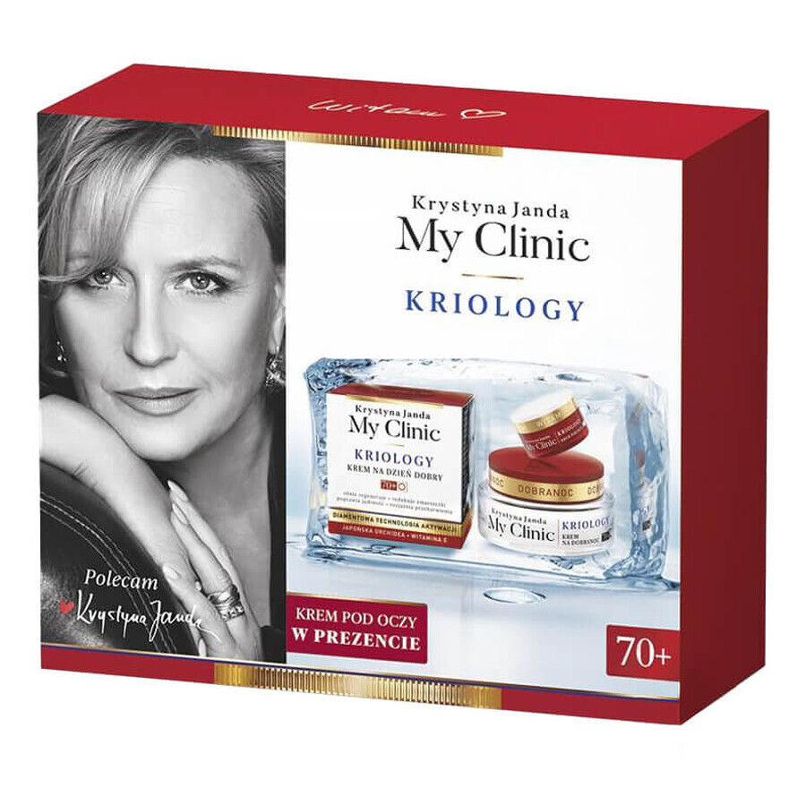 Janda My Clinic Kriologie 70+ set, dagcrème 50 ml + nachtcrème 50 ml + oogcrème 15 ml