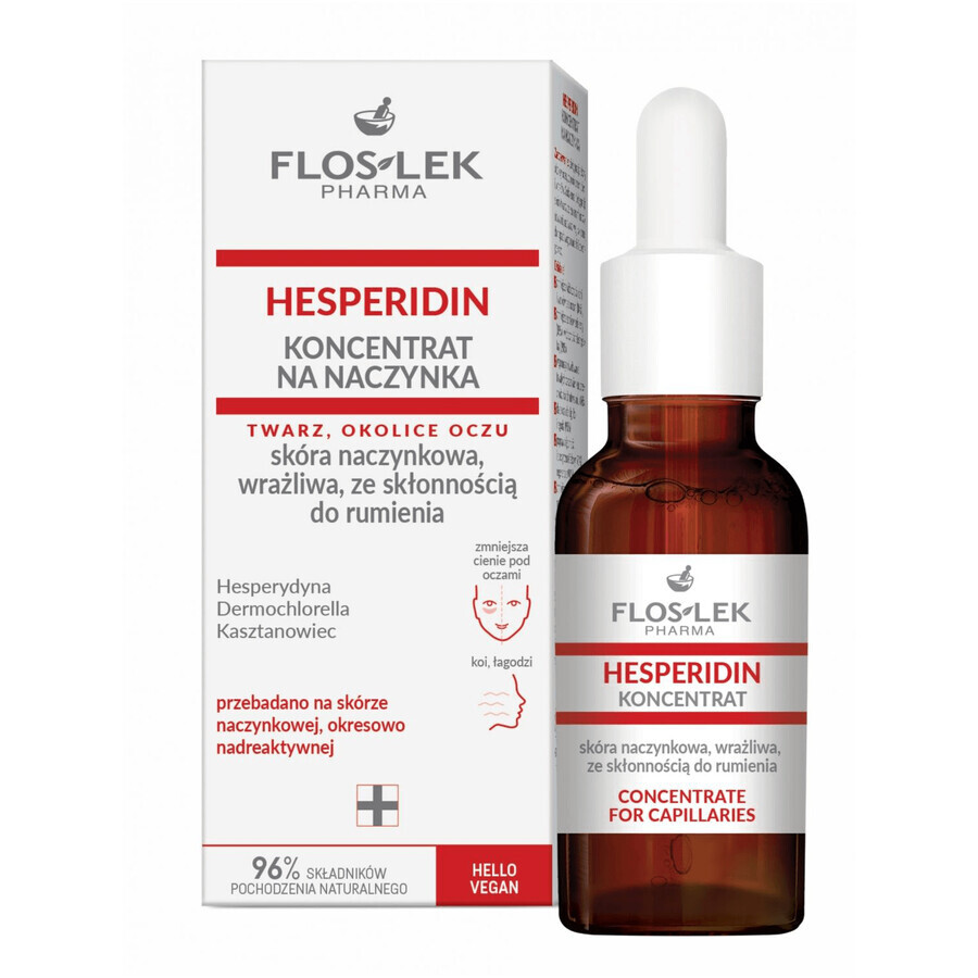 Set Flos-Lek Hesperidin, hair strengthening cream, 50 ml + hair concentrate, 30 ml + acid peeling, night, 5 ml