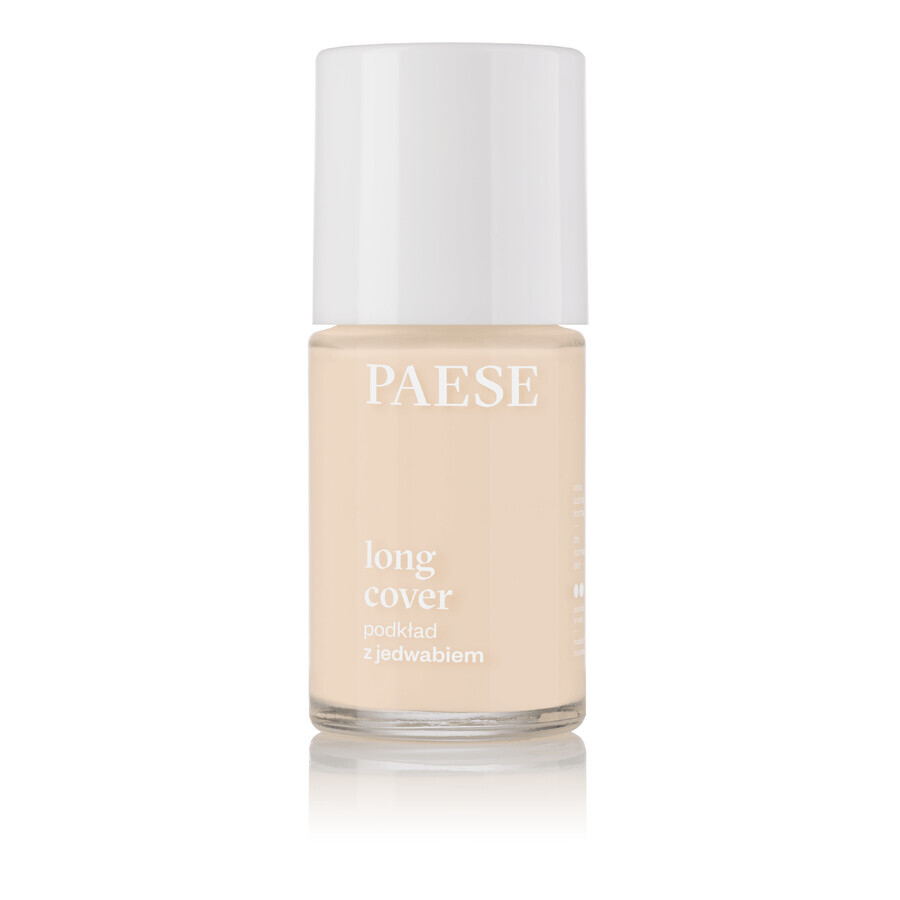 Paese Long Cover, base con seda, 02N Beige claro, 30 ml