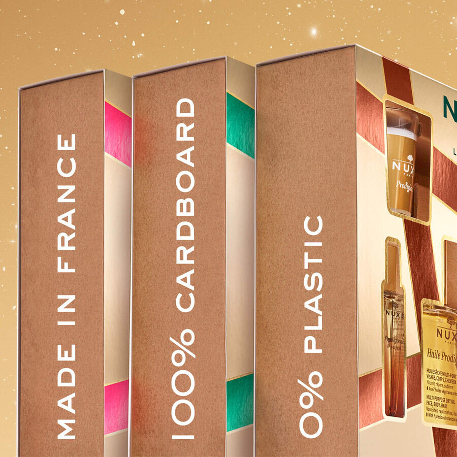 Coffret Nuxe Huile Prodigieuse, huile sèche, 50 ml + Rêve de Miel, baume à lèvres, 15 g + Crème Fraiche de beauté, crème hydratante, 30 ml