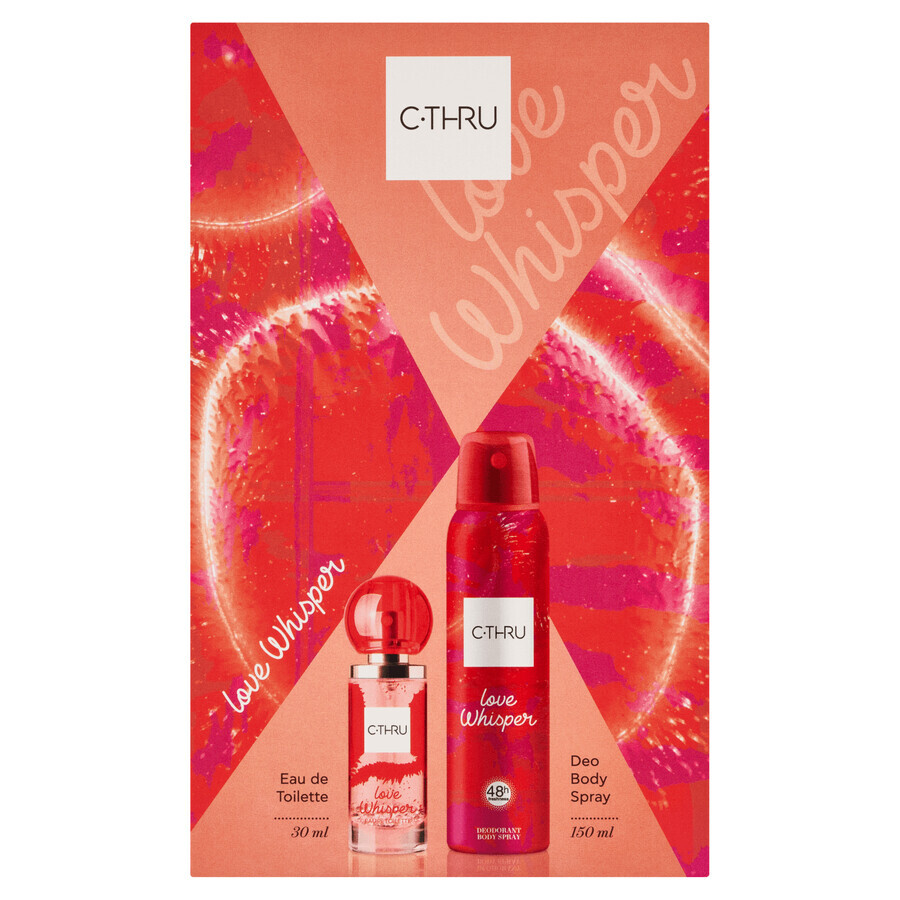 C-THRU Love Whisper set, eau de toilette, 30 ml + spray déodorant, 150 ml