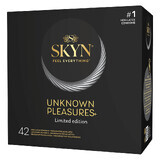 Unimil Skyn Unknown Pleasure, set de préservatifs mystérieux sans latex, 42 pièces