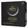 Unimil Skyn Unknown Pleasure, set misterios de prezervative non-latex, 42 bucăți