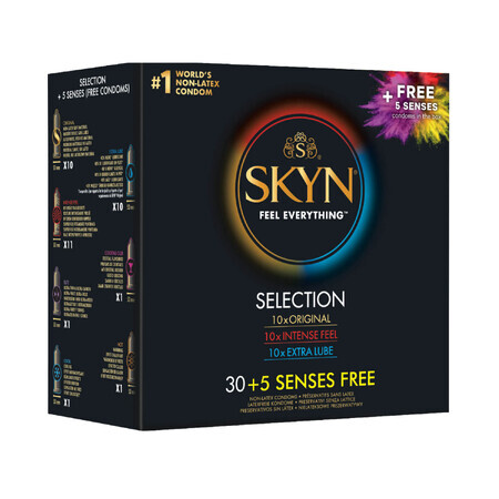 Unimil Skyn Selection, Kondomset, 30 Stück + 5 Stück gratis