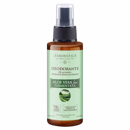 Alkoholfreies Deodorant mit fermentierter Bio-Aloe Vera, 100 ml, L'Erboristica