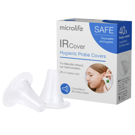 Microlife IR Cover, couvercles de sonde pour thermomètre auriculaire, 40 pièces