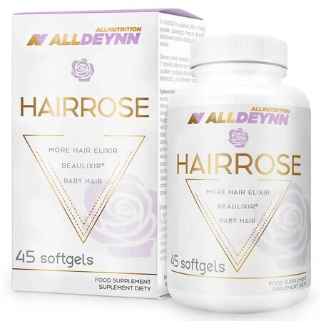 Allnutrition Alldeynn HairRose, 45 cápsulas