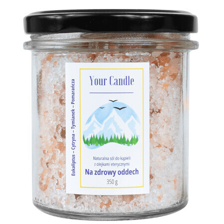 Your Candle, sel de bain naturel aux huiles essentielles, pour une haleine saine, 350 g