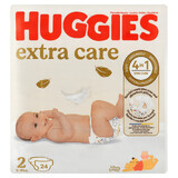 Huggies Extra Care, couches, Disney, taille 2, 3-6 kg, 24 pcs