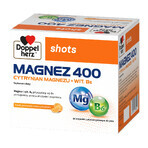 Doppelherz Shots Magnesium 400, liquid, orange and lemon flavor, 25 ml x 20 ampoules