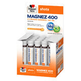 Doppelherz Shots Magnésium 400, liquide, arôme orange et citron, 25 ml x 20 ampoules