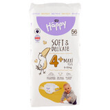 Bella Baby Happy, couches, taille 4+ Maxi Plus, 9-15 kg, 56 pcs