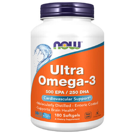 Now Foods Ultra Omega-3, 180 capsules molles