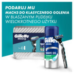 Set Gillette Mach 3, aparat de ras, 1 buc + gel de ras, 75 ml