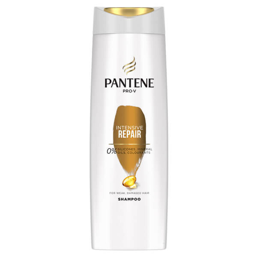 Pantene Intensive Repair Kit, shampoo, 400 ml + conditioner, 200 ml + protective oil, 100 ml + hair ampoules, 3 x 15 ml + make-up bag