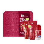 Set AA Men Active Care Programa Active Care, crema facial, SPF 30, 50 ml + gel lavacara, 150 ml + roll on antitranspirante, Fresh, 50 ml