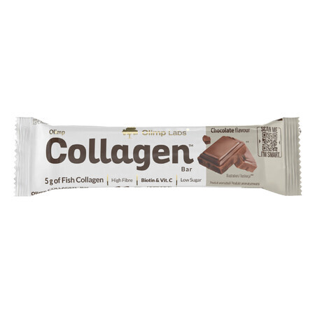 Olimp Collagen Bar, barre protéinée, goût chocolat, 44 g