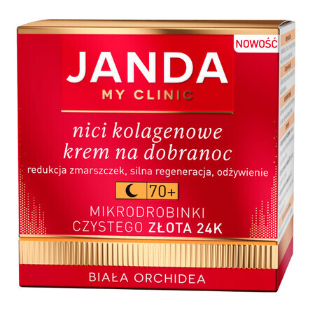 Janda My Clinic Collagen Threads 70+, crème de nuit, 50 ml