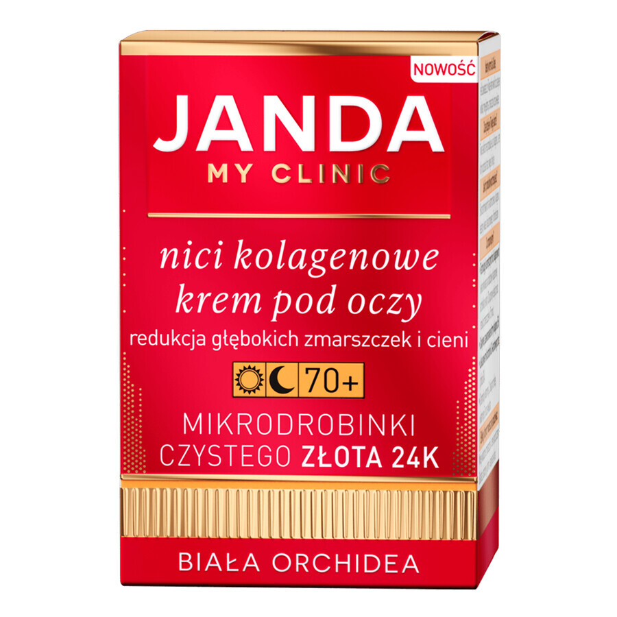 Janda My Clinic Collagen Threads 70+, crème pour les yeux, 15 ml